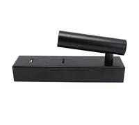 Taidda Lampe de Lecture Murale LED Simple et élégante, Port USB pour Chambre à Coucher Intérieure 100-240 V, Lumière Chaude, Angle Réglable, Alliage D'aluminium, Noir