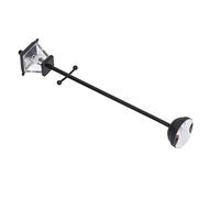 Taidda Lampe de Rue Noire LED pour Maison de Poupée, Interrupteur de Décoration Miniature sur Base, échelle 1/12 pour Maison de Poupée, Métal et Verre, LED électronique