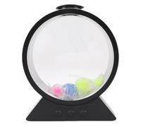 Taidda Lampe LED Méduse, 7 Couleurs Changeantes RVB Ronde Méduse Aquarium Veilleuse Moteur Silencieux sans Balais pour Maison Chambre Coucher Décoration Cadeau d'anniversaire (Black)