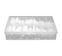 Taidda Lot de 240 Longs Bouts D'ongles Artificiels avec Charme Supplémentaire pour Salon de Manucure, Matériau ABS, 12 Tailles pour la Plupart des Gens, Usage Domestique ou Salons de Manucure