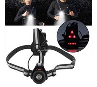 Taidda Lumière D'avertissement LED pour la Poitrine et Le Dos pour la Course de Nuit, Lampe de Jogging Rechargeable par USB avec 3 Modes D'éclairage pour la Course à Pied, Conception étanche pour