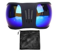 Taidda Lunettes de Course Hippiques, Coupe-Vent, Anti-Sable, Anti-poussière, Lunettes de Soleil de Protection pour Chevaux avec Sangle Réglable et Rembourrage en éponge Douce pour (Blue)