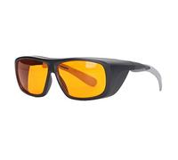 Taidda Lunettes Professionnelles OD 5 pour la Protection des Yeux, Conception Résistante à la Lumière pour Machines à Graver, Matériau PC pour L'élimination des Taches de Lumière UV (BLACK)