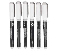 Taidda Marqueur Acrylique, Stylo de Peinture Opaque 6 Pièces pour Dessiner des Dessins au Trait, avec Encre Lisse à Séchage Rapide, pour Artistes Designers Amateurs
