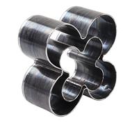 Taidda Matrice de Découpe de Cuir en Forme de Fleur, Lame Tranchante en Acier allié Haute densité pour le Bricolage et la Fabrication de Bijoux, 2 Pièces, Moule de Poinçonnage en Cuir en Forme de