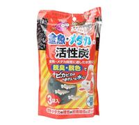 Taidda Média Filtrant à Charbon Actif Efficace pour Aquarium, Purification au Charbon Actif à Forte Absorption pour Un Environnement D'aquarium Sain (3 Sacs en Filet)
