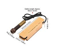 Taidda Micro de Guitare Acoustique Folk Restaurant le Son Original Système de Collecte de Son Magnétique pour Guitares Folk Classiques Acoustiques, Matériau en Bois