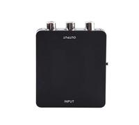 Taidda Mini Convertisseur D'adaptateur D'entrée HD vers AV, Portable, Prise en Charge de Bande Passante élevée 720p pour Projecteur TV (Black)