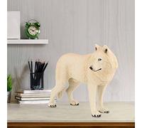 Taidda Mini Décoration de Loup de Simulation, Jouet Modèle Animal pour la Décoration de la Maison et L'éducation de la Petite Enfance (Grand méchant Loup)