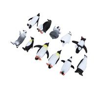 Taidda Mini Figurines de Pingouin, Ensemble D'animaux en Plastique Peint | Jouets Animaux en Plastique, Décoration de Gâteaux et Cupcakes, Projets Scientifiques en adeaux de Fête pour
