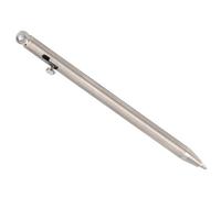 Taidda Mini Stylo à Bille en Titane, Outil D'écriture Léger pour Porte-clés, Sac à Dos, Cadeaux pour étudiants, Employés de Bureau, 2 Recharges, 8,4 X 0,5 Cm (SILVER)