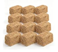Taidda Modèle de Pile de Paille de Ferme Empilable, Artisanat de Paysage Miniature en Fausse Herbe et Mousse pour Maison de Poupée 1:12, Diorama de Ferme 1:32, Accessoire de (2 * 2 * 2CM 12PCS)
