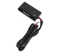 Taidda Moto Adaptée pour Jauge de Température D'eau Ultra Fine, Boîtier ABS de Haute Précision, Compteur de Température D'eau pour Modification DC12 V, Compteur de Numérique étanche pour (rouge)