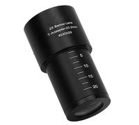 Taidda Objectif de Microscope Optique HD à Lentille Multiplicateur 2X pour Accessoire D'imagerie de Microscope Biologique, Corps Universel en Alliage D'aluminium de 23,2 Mm, Léger pour Les étudiants