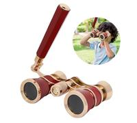 Taidda Opera Télescope Binoculaire 3X25 Haute Puissance pour Théâtres Léger Portable pour Adultes Enfants Plastique Rouge (Rouge)