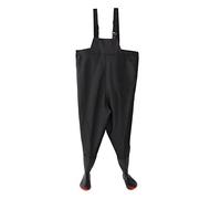 Taidda Pantalon Wader Respirant et Imperméable avec épissure de Soudage à Chaud pour la Pêche, PVC tricoté Noir, Accessoires de Pêche en Plein Air (Taille 43)