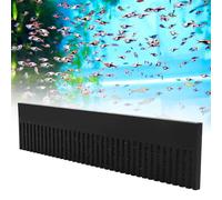 Taidda Peigne de Déversoir D'Aquarium Empêche Efficacement Le Débordement pour Aquarium, Matériau Acrylique de Haute qualité, Noir, 8,9 X 2 X 1,6 Pouces, adapté à la Boîte de Trop-Plein