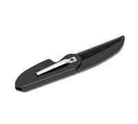 Taidda Peigne de Poche Pliable pour Hommes, Peigne de Style Poli Fin pour la Vie Quotidienne, les Voyages, le Bureau, en Plastique Noir