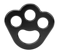 Taidda Plaque de Gréement de Force, équipement d'escalade, Alliage D'aluminium Résistant à l'usure, Force de Rupture 35kN (Black)