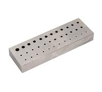 Taidda Plaque de Perçage en Acier Durable pour Perforer des Trous, Outil Exquis pour Les Amateurs, 1 Plaque d'acier pour Les Amateurs de Bricolage, 3x1x0,4 Pouces