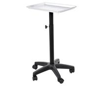 Taidda Plateau de Salon de Coiffure en Aluminium à Hauteur Réglable, Chariot à Outils pour Salons de beauté, 45x33x65cm, Argent