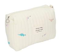 Taidda Pochette de Sac à Couches Brodée de Grande capacité pour L'organisation de la Poussette, Matériau en Coton Doux pour Les Nouveaux Parents et Les Voyageurs (Dinosaure)