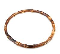 Taidda Poignée de Sac à Main en Bambou Poignée de Sac Ronde Faite à la Main pour Les Projets D’Artisanat de à, de Portefeuille et de à de Bricolage, Matériau pour Les Accessoires de