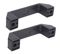 Taidda Poignée de Traction Industrielle en Nylon pour Machine-outil, Surface Lisse, Diamètre du Trou de Montage de 8,5 Mm, 2 Pièces pour Machine à Souder, Onduleur, Noir (120mm)