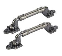 Taidda Poignées de Porte en Bronze Vintage 2 Pièces Poignée de Tiroir de Traction D'Armoire en Alliage de Zinc pour Armoire de Style Européen 9,6 X 1,8 X 2,0 Pouces pour la Décoration de la Maison