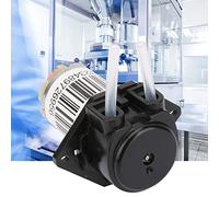 Taidda Pompe Péristaltique Silencieuse Miniature pour Eau, Pompe Auto-amorçante CC à Démontage Facile pour Utilisation Expérimentale, Mini 6 V pour Analyse Biochimique (6V plat noir)