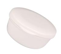 Taidda Porte-boîte à Savon Rond Compact avec Couvercle de Plaque D'égouttage pour Voyage - Étui à Savon en Plastique Durable pour Cuisine, Salle de Bain - Accessoires de Salle de Bain 9,7 Cm