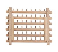 Taidda Porte-Fil en Bois, Support de Fil Pliable pour 60 Bobines de Matelassage, Organisateur de en Bois de Hêtre pour L'organisation de la Salle de Couture