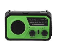 Taidda Radio d'urgence à Manivelle à énergie Solaire 16 000 MAh avec Charge de Type C, Lampe de Poche SOS, Boussole pour Survie en Plein Air, sécurité, Urgence
