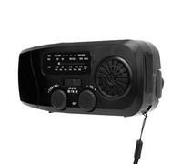 Taidda Radio Solaire à Manivelle, Batterie 2000 MAh, Radio Météo d'urgence avec Lampe de Poche LED pour Camping en Plein Air, Randonnée, Chargement Via USB de Type C, Manivelle,