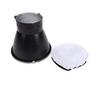 Taidda Réflecteur Intense de 7 Pouces avec Diffusion Douce pour la Photographie de Portrait, Modificateur de Projecteur en Alliage D'aluminium avec Housse en Tissu en Nylon Blanc
