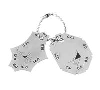 Taidda Règle de Jauge de Jambe de Gorge de Soudage, Outil Résistant à L'usure pour les Travailleurs sur le Terrain de Soudage, en Acier Inoxydable