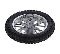 Taidda Roue Arrière de Vélo de Poche, Pneu Antidérapant en Alliage D'acier Fiable pour Vélo Tout-terrain, Pratique à Utiliser pour les Cyclistes (Un (argent))