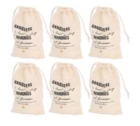 Taidda Sacs à Cadeaux pour Enterrement de Vie de Jeune Fille, Pochettes Légères en Lin à Cordon de Serrage pour Fournitures de Mariage, 6 Pièces pour les Invités des Garçons D'honneur (SOUVENIRS DE