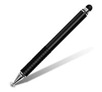Taidda Stylet Universel, Stylo à Pointe Capacitive à Double Tête, Stylo à écran Tactile Léger et Portable pour Téléphone et Tablette Rose (Black)