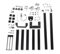 Taidda Support de Châssis à Cadre en Aluminium pour Bricolage, Structure Verticale Stable et Fiable pour Châssis Vertical ITX, Bonne Dissipation de la Chaleur pour Les Amateurs D'informatique,