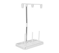 Taidda Support de Fil Durable à 3 Bobines pour Machine à Coudre Domestique, Quilting, Bricolage, Support de Fil en Plastique pour la Plupart des Machines à Coudre Domestiques (Beige)