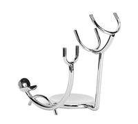 Taidda Support de Rasage par Galvanoplastie en Métal, Support Durable pour Rasoir, Blaireau, Bol à Savon pour Hommes, en Acier Inoxydable pour Salle de Bain