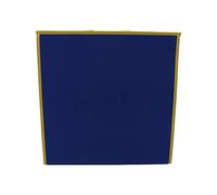 Taidda Tableau de Flanelle en Feutre Pliable Double Face Portable pour L'apprentissage Précoce, Outil Pédagogique pour Les Parents et Les Enseignants, 17,3 X 17,1 Pouces (Bleu Noir)