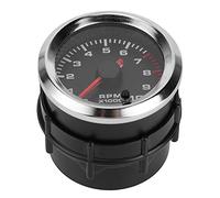 Taidda Tachymètre Universel 7 Couleurs pour 4 6 8 Cylindres avec Plage de Mesure 0-10 000 Tr/min pour Voitures/motos Plastique/argent 2"