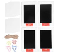 Taidda Tampon Encreur Baby Touch, sans Encre, Séchage Rapide et Sûr, avec Encre Noire pour Kit D'empreintes de Mains de nouveau-né, D'animaux de Compagnie (Accessoires main-pied)