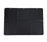 Taidda Tapis de Séchage de Vaisselle Pliable, Tapis D'égouttage en Silicone Résistant à la Chaleur avec Conception à Triple Pli, Trou de Suspension Supérieur pour Comptoir de Cuisine, (BLACK)