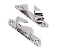 Taidda Taquets de Bateau en Acier Inoxydable 316, Guide-câble coudé pour L'amarrage et L'ancrage, Paire de 4,5 Pouces pour Yacht et Usage Marin