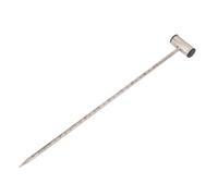 Taidda Tige de Sonde de Sol en Acier Inoxydable de qualité Supérieure de 14 Pouces pour Les Tests de Sol, Sonde D'échantillon de Pratique pour la Culture des Plantes (Poignée en Forme de T)