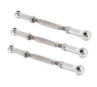 Taidda Tiges de Poussée Réglables en Alliage D'aluminium, Liaison de Tige de Tendeur pour Modèles de Voitures RC, Pièces de Mise à Niveau Durables pour/HSP/ZD Racing, 6 Pièces 88 Mm, Rouge Violet