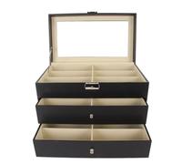 Taidda Tiroir Porte-Lunettes à 3 Couches « exécution exquise » pour Protéger et Afficher les Lunettes dans le Bureau ou la Chambre à Coucher